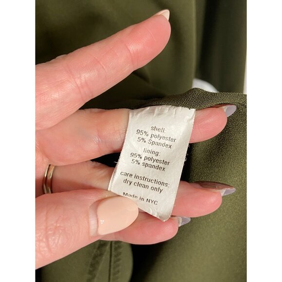 Hutch Cami Mini Dress Long Sleeves Green Tiered-sz 4 - Picture 7 of 10